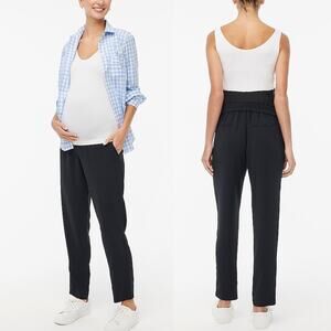 NEW J.Crew Maternity Jamie Classic Dress Pant Black Normcore Minimalist Curvy 22